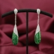 Trending Emerald Diamond Earring